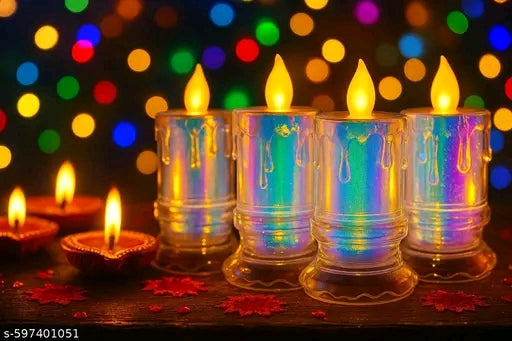 Rainbow LED Candles