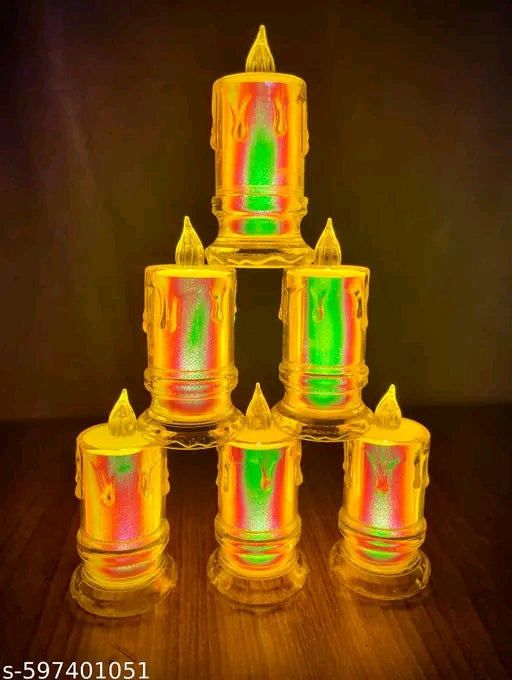 Rainbow LED Candles