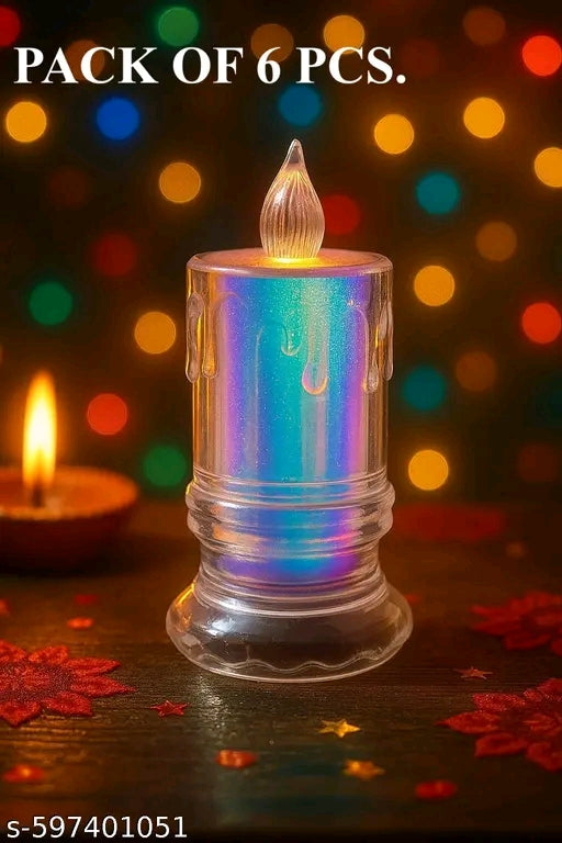 Rainbow LED Candles